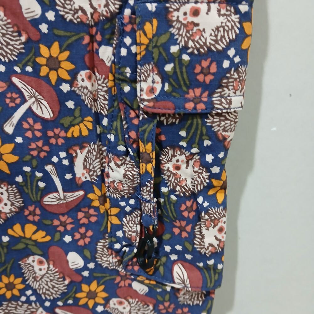 DULUTH TRADING Heirloom Gardening Bib Overalls XXS x 33 NWT Hedgehog Mushroom - Picture 15 of 16